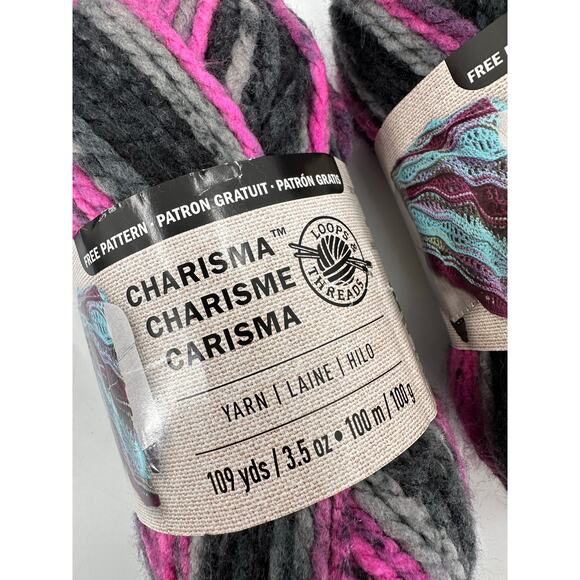 Loops & Threads Country Loom YARN Tapestry Purple Gray Super Bulky 2 skeins - Picture 2 of 6